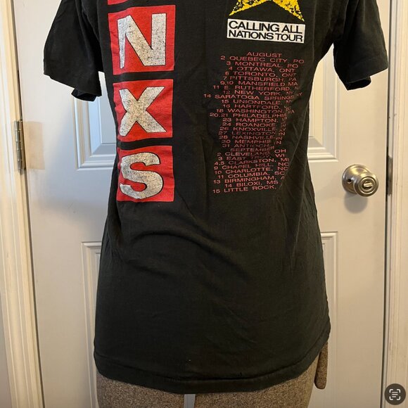 Vintage INXS Calling All Nations concert tour shirt (fits S) - Picture 4 of 4
